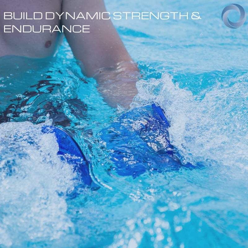AquaLogix High Resistance Aquatic Bell Set - Blue | Aquatic Dumbbells | Quick Start Guide | Water Weights | Strength & Muscle Building | Pool Exercise Equipment | Pair (HRPCBELL) - Image 3